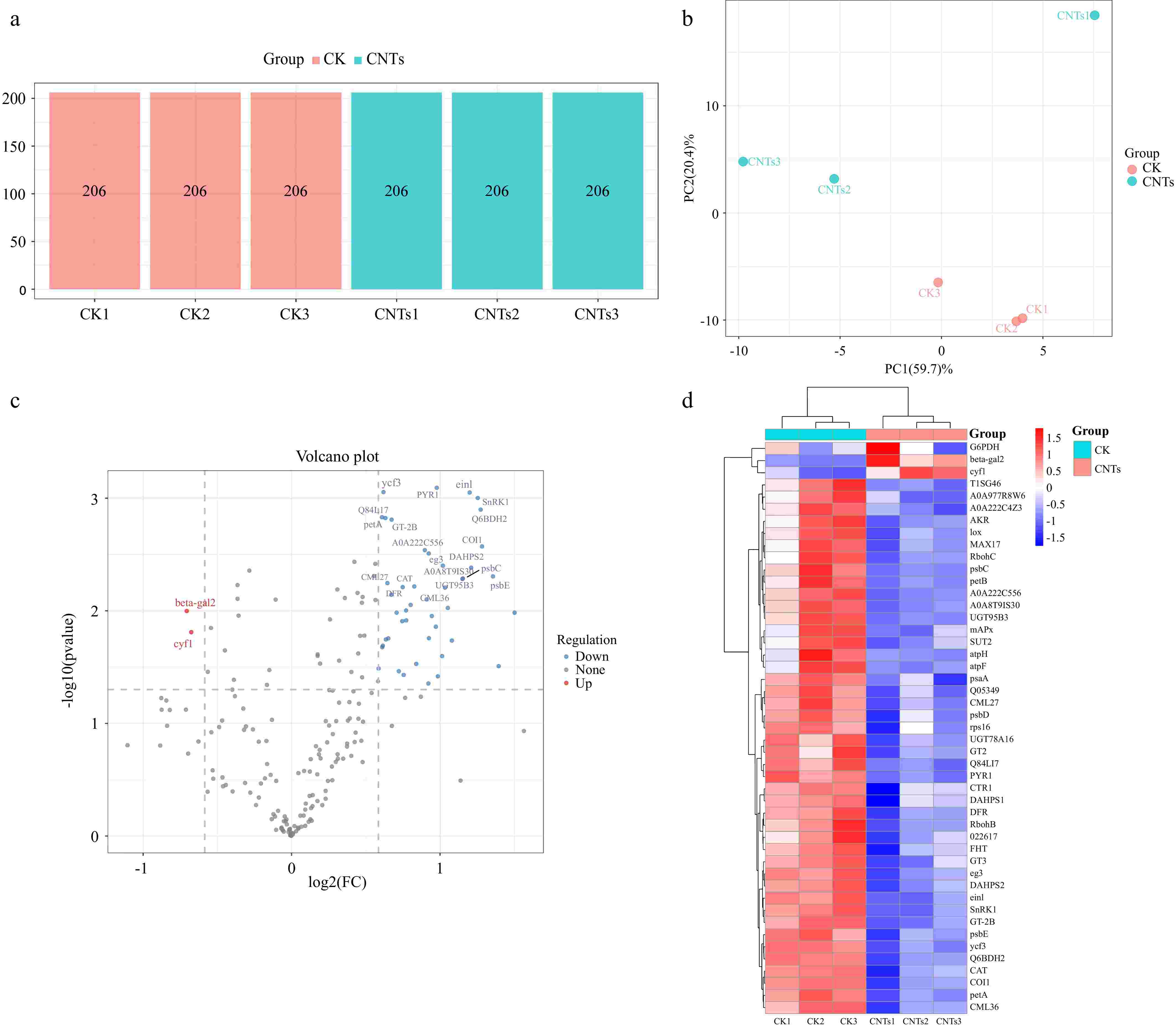 Proteomics and metabolomics analysis of the strawberry