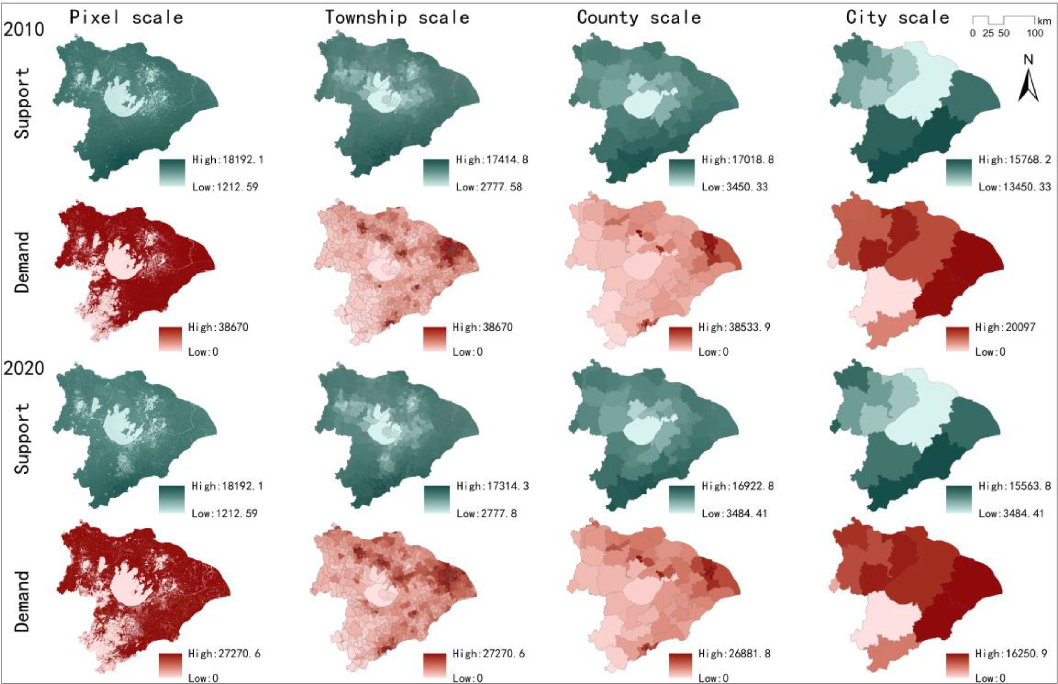 Quantifying the difference between supply and demand of ecosystem ...