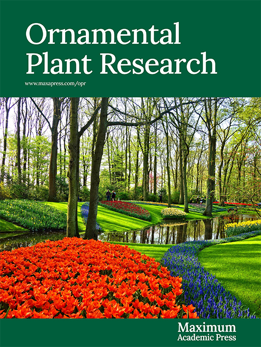 research on ornamental plant